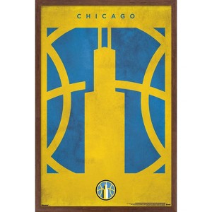 Trends International WNBA Chicago Sky - Logo 25 Framed Wall Poster Prints - 1 of 4