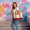 Dalix 22" Soft Canvas Tote Bag - 3 of 4