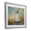 Stupell Industries Halloween Witch Hat Ghostie Framed Print Under Glass Art, Gray, 21" x 17" - 2 of 4