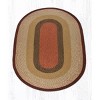 Earth Rugs Burgundy & Mustard Oval Braided Rug – Handcrafted Jute, Rustic Farmhouse Style Rug for Entryway or Kitchen - 4 of 4