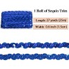Alilang Sequin Braid Trim, 0.6 Inch Wave Sequin Strip, Glitter Metallic Paillette Sequin Ribbon, DIY Sewing Embellishment, 27 Yards - 2 of 4