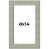 PosterPalooza | Photo Size Sculpted Blue Picture Frame - UV Acrylic, Foam Board Backing, Hanging Hardware - 2 of 4