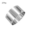 Unique Bargains Stainless Steel Round Adjustable Nonstick Cake Ring 2 Pcs - 3 of 4