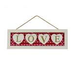 National Tree Company 16" 'LOVE' Hanging Wall Decoration, Red, Valentine's Day Collection