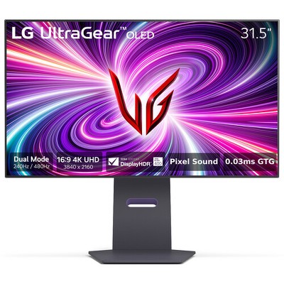 Manufacturer Refurbished LG UltraGear 32GS95UE-B 31.5" 4K Gaming Monitor, Black