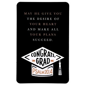 Dicksons BKMPK-499 I Said A Prayer for You Today Graduation Themed Black and Woodgrain 2.5 x 4 Paper Encouraging Durable Laminated Bookcard Bookmark, - 1 of 2