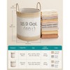 Laundry Hamper, 18.9 Gal. Laundry Basket, Laundry Bag with Lid, with Handles, Drawstring, for Clothing, Blankets, 16.1 x 16.1 x 18.1 Inches - 4 of 4