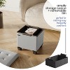 StorageBud Storage Ottoman for Bedroom End of Bed, Faux Leather Storage Bench, Large Storage Ottoman Bench, Entryway Bench with Storage - 2 of 4