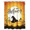 Kate Aurora Spooky Happy Halloween Jack-O-Lanterns Fabric Shower Curtain - 2 of 2