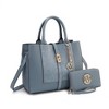 MKF Collection Yola Women’s Satchel Vegan Leather Bag and Wallet by Mia K- 2PCS Set - 2 of 4