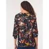 Jones New York Printed Button-Front Collarless Tunic - S - 3 of 3