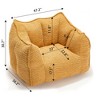 NicBex Chenille Fabric Bean Bag Chair with High-Resilience Foam,Lazy Sofa Chair with Handle Design and Armrest,Lounge Chair for Living Room - 3 of 4