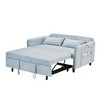 Convertible Sofa Bed, Sleeper Sofa, Multi-Functional Velvet Pull-Out Bed, with Adjustable Backrest, 2 Pillows, Pull Out Sleeper Bed for Living Room - 2 of 4