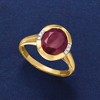 Ross-Simons 5.00 Carat Ruby Ring With Diamond Accents in 14kt Yellow Gold - 4 of 4