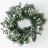 Transpac Fabric 24 in. Multicolor Christmas Bells Wreath - 2 of 3