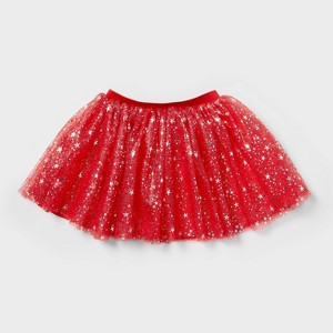 Kids' Star Foil July4th Costume Tutu Red - Sun Squad™ - 1 of 2