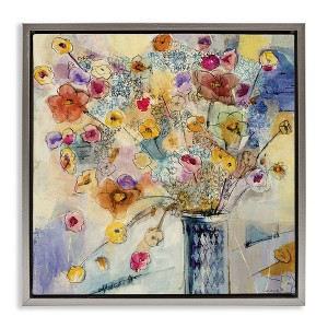 Stupell Industries Chaotic Flowers Line Drawing, 18" x 18" - 1 of 4