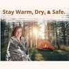 Grizzly Gear Emergency Thermal Blanket 10 Pack Set- 7 x 4 1/3 Ft- Thermal Mylar, Insulated, Heat Resistant, Weatherproof and Tearproof Survival - 4 of 4