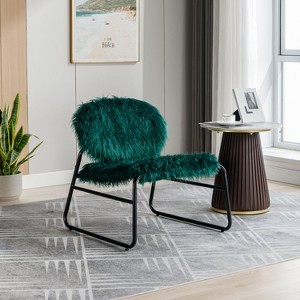Aash Modern Accent Chair with Metal Frame, Premium High Density Soft Single Lazy Sofa for Living Room Bedroom, Indoor Furniture - The Pop Home - 1 of 4