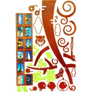 Slickblue Album's Tree Wall Decals for Living Room & Bedroom, Vinyl Stickers with Photo Display - 23.6" x 35.4" - 1 of 3
