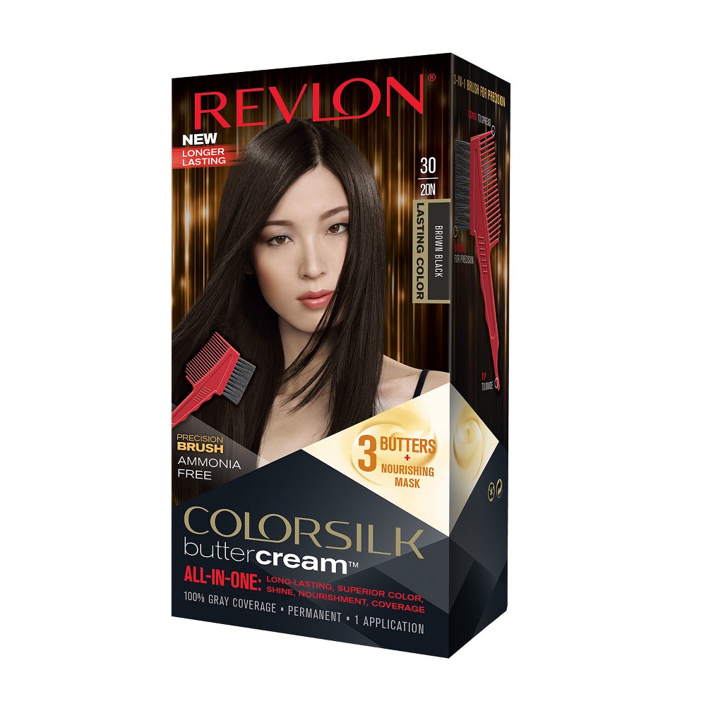 UPC 309974121200 product image for Revlon ColorSilk Buttercream Permanent Superior Hair Color - 30 Brown Black - 1  | upcitemdb.com