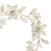 Floral Wreath 5 Taper Candle Holder Antique White Metal by Foreside Home & Garden - 3 of 4