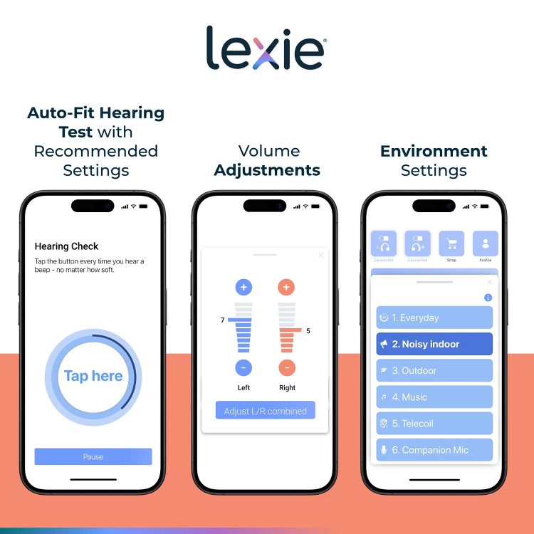Lexie Lumen - Self-fitting OTC Hearing Aids for Adults and Seniors| Replaceable Batteries, Noise Reduction and Self-Fit Solution, 4 of 16