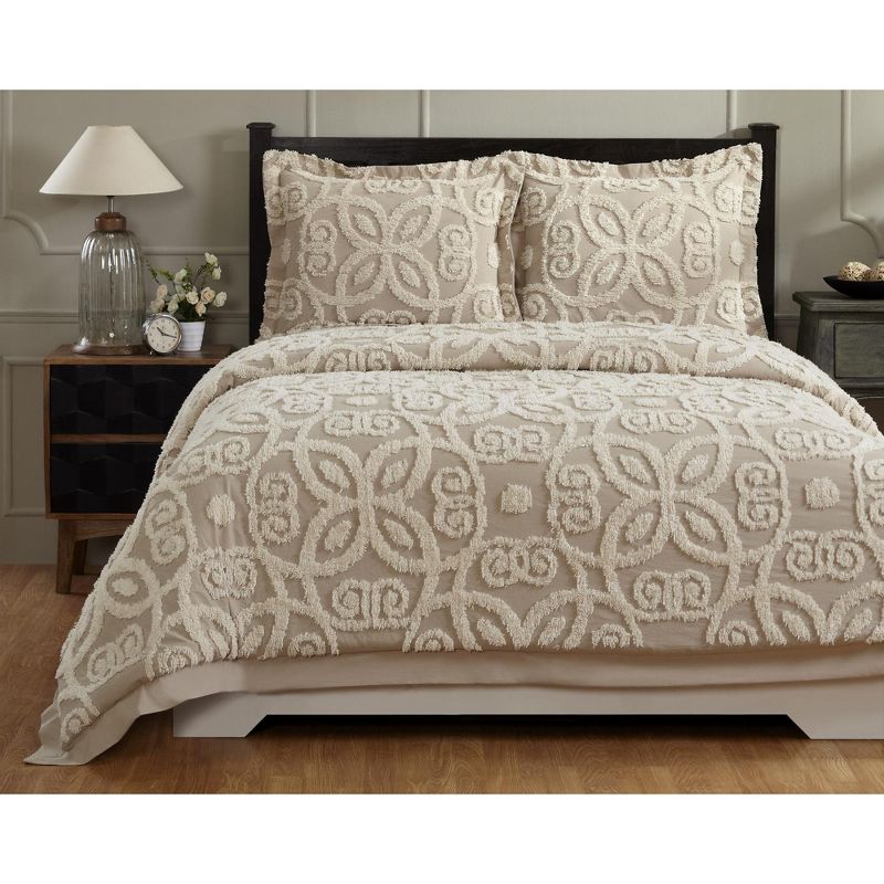 Eden Comforter 100% Cotton Tufted Chenille Comforter Set - Better Trends, 4 of 8