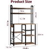 6-Tier Bakers Rack with Storage Cabinet & Built-In Power Outlets – Microwave Stand & Kitchen Organizer for Kitchen and Dining Room - 2 of 4