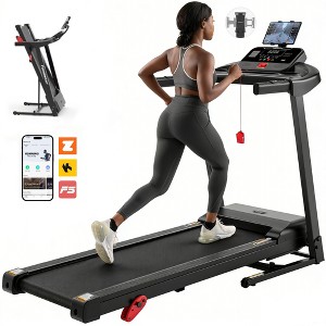 4-in-1 Walking Pad with 12% Incline, Portable Treadmill, Foldable