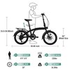 Gulches 20" Folding Bike Steel Frame 7 Speed City Bike - 3 of 4