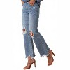 Women's Mid Rise Crop Flare Denim Jeans - Insane Gene - 2 of 4