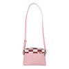 Demon Slayer Nezuko Metal Badge Women's Pink Crossbody Handbag - 3 of 4