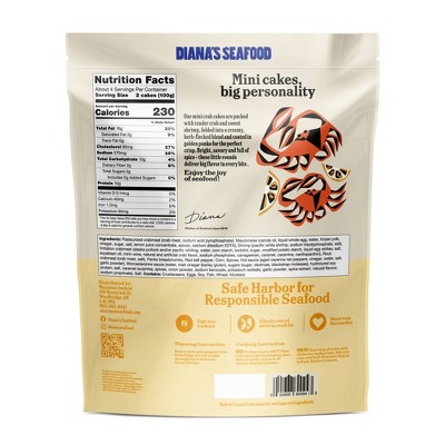 Diana's Mini Crab Cakes - 14.11oz/8ct