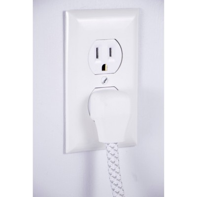 Philips 4-Outlet Surge / 2 USB-A 720 Joules 4' Braided Cord - White