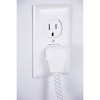 Philips 4-Outlet Surge / 2 USB-A 720 Joules 4' Braided Cord - White - 4 of 4