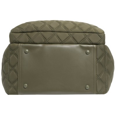 JOAN & DAVID Diamond Quilted Puffer Nylon Square Laptop Backpack 020-TAUPE One Size — фото 6