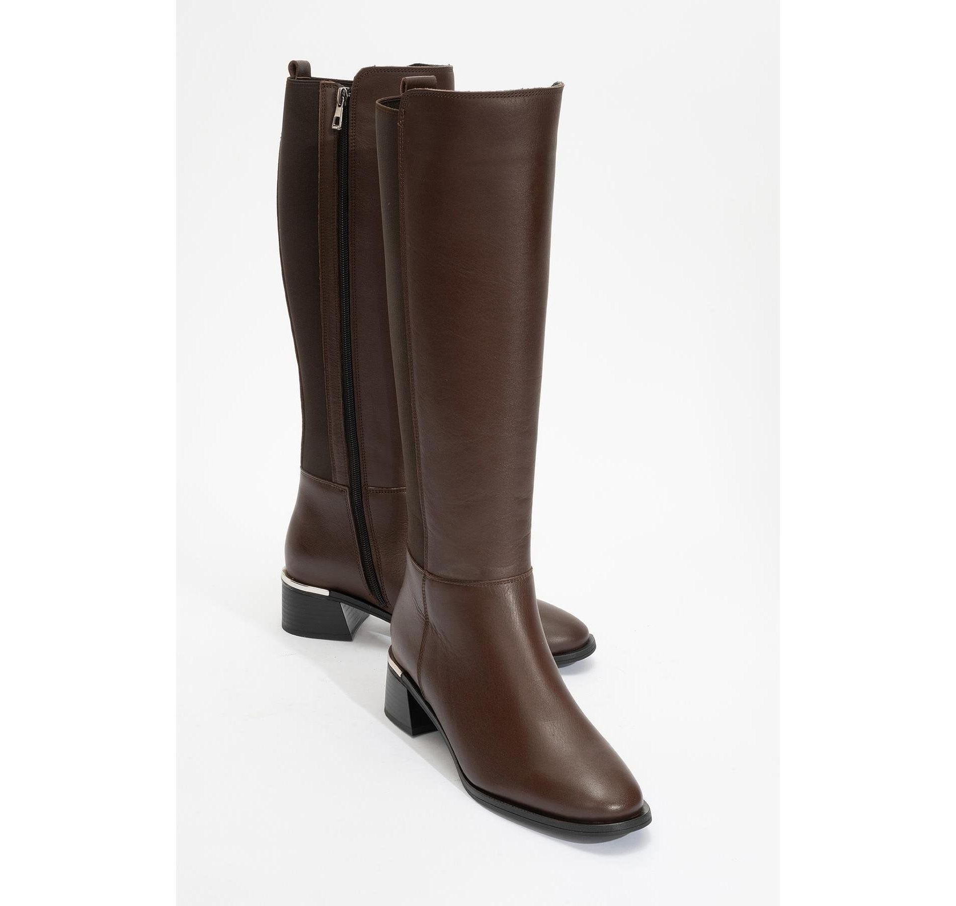 Rochos Brown Leather Boot (Women) | Forever & Always Shoes
