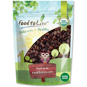 Imported Organic Raisins - Sun Dried Thompson Seedless Select Grapes, Non-GMO, Lightly Coated with Sunflower Oil - 1 of 4