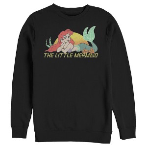 Men's The Little Mermaid Ariel Retro Movie Logo Sweatshirt - 1 of 4