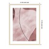 Amanti Art Abstract Shapes Pink by Pictufy Studio II Wood Framed Wall Art Print - 4 of 4