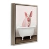Stupell Industries Pink Farm Pig in Country Bath Tub, 25" x 25" - 3 of 4