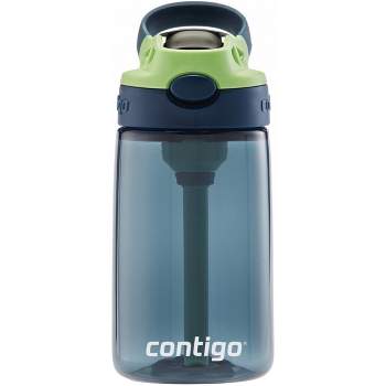 Contigo Aubrey Kids Cleanable Water Bottle with Silicone Straw and  Spill-Proof Lid Dishwasher Safe 14oz 2-Pack Blueberry & Cosmos 14oz 2 Pack  Blueberry & Cosmos
