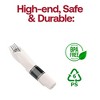 Smarty Had A Party Silver Plastic Cutlery in White Napkin Rolls Set - For 100 Guests - 4 of 4