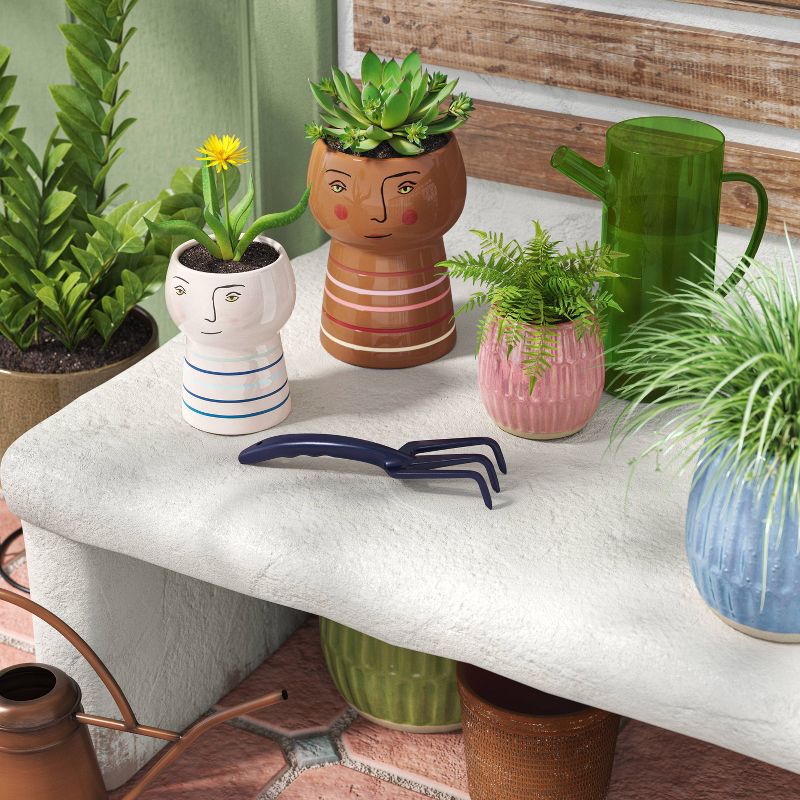 Family Ceramic Indoor Outdoor Planter Pot - Threshold™, 3 of 11
