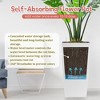 JUJABU 30" Tall Large Flower Pot - Indoor/Outdoor Use with Self-Watering, Drainage Holes, Water Level Monitor & Inner Bucket - 3 of 4