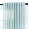 Chanasya 2pk Textured Crosshatch Semi Sheer Window Curtain Panels - Set of 2 - 3 of 4