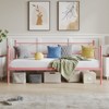 Twin daybed with Trundle, Metal Daybed and Trundle Set, Day Bed Sofa Bed Frame with Steel Slat Support, Multifunctional Daybed Frame for Bedroom - 4 of 4