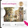 Pimpernel Venetian Scenes Placemats - Set of 4 Rectangular Cork Backed Table Mats with Classic Canal Artwork - Heat & Stain Resistant Dining Placemats - 3 of 4