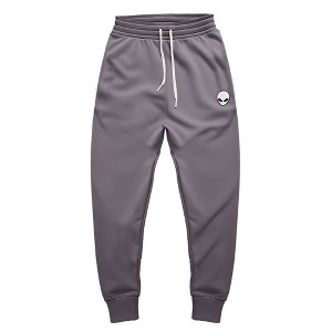 Dalix Alien Embroidered Fleece Jogger Cuff Sweatpant Sweats Soft Warm Cute Womens - 1 of 4